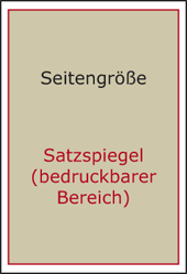 Satzspiegel - bedruckbarer Bereich